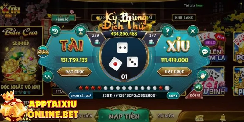 Game tài xỉu tại iwin thiết kế giao diện 3D sống động